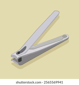 Nail Cutter Vector - Nail Clippers.Collection of four nail clippers