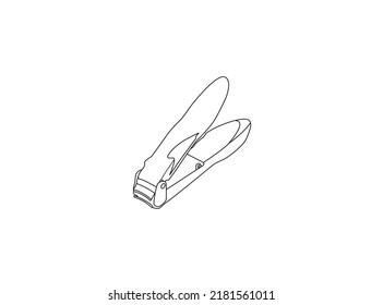 Nail cutter vector line art design. Vector of nail clipper stock vector. Illustration of deco