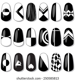 593 Triangle nail design Images, Stock Photos & Vectors | Shutterstock