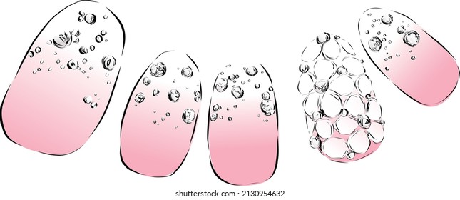 nail design flower pattern pink