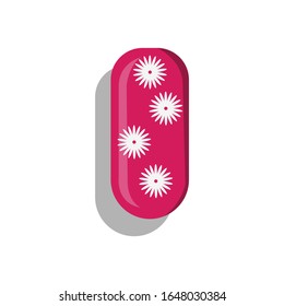 Nageldesign, einfache Illustrations-Vektorillustration
