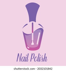 nail design vector logo type