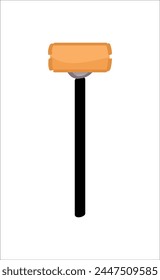 Nail drill bit on white background