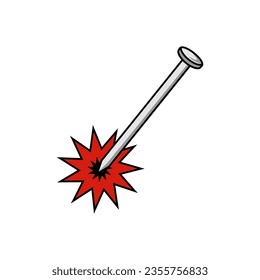 Nail for election vote design vector illustration (pilkada or KPU)