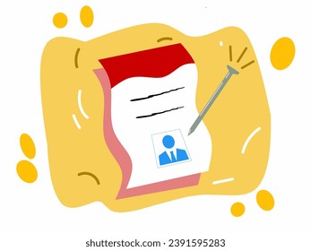 Nail for election vote. design vector illustration 