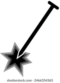 Nail for election vote design vector illustration. nail vote printable. nail element clip art