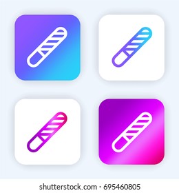 Nail file bright purple and blue gradient app icon