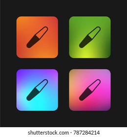 Nail file four color gradient app icon design