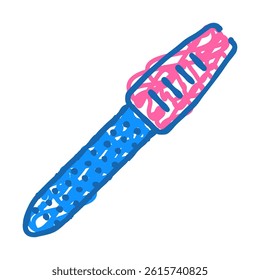 nail file hygiene doodle icon sketch vector. nail file hygiene sign. isolated symbol illustration