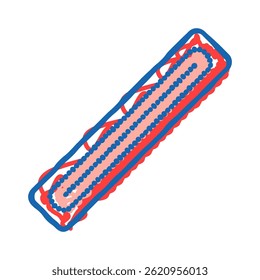 nail file hygiene doodle icon sketch vector. nail file hygiene sign. isolated symbol illustration