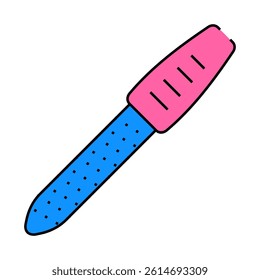 nail file hygiene line icon vector. nail file hygiene sign. isolated symbol illustration