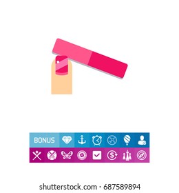 Nail file icon