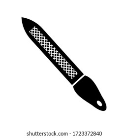 nail file icon or logo isolated sign symbol vector illustration - high quality black style vector icons
