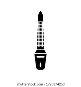 nail file icon or logo isolated sign symbol vector illustration - high quality black style vector icons
