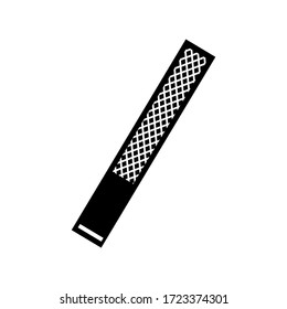 nail file icon or logo isolated sign symbol vector illustration - high quality black style vector icons
