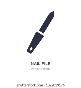 nail file icon on white background. Simple element illustration from Beauty concept. nail file sign icon symbol design.