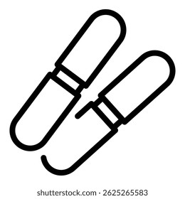 Nail file icon. Outline nail file vector icon for web design isolated on white background
