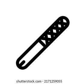 Nail File Icon Silhouette Cosmetic Vector