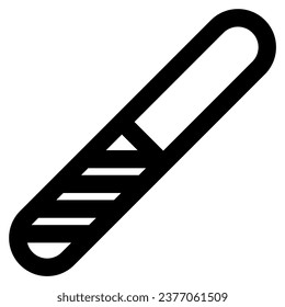 nail file icon vector illustration asset element