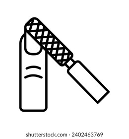 icono de archivo de clavos con ilustración de material vectorial de fondo blanco