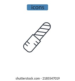 Iconos de archivo de Nail símbolos vectores elementos para web infográfica