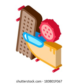 nail file with infection icon vector. isometric nail file with infection sign. color isolated symbol illustration