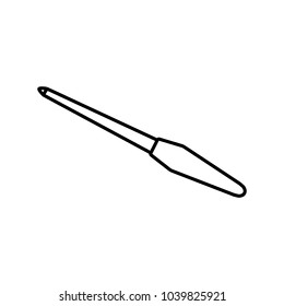 nail file  line vector icon. Linear design style
