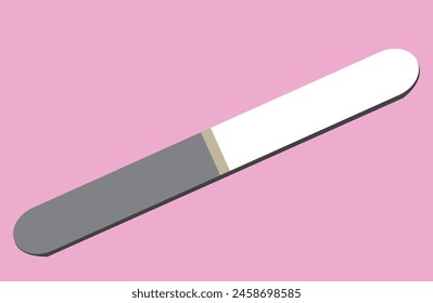 Archivo de uñas sobre fondo rosa