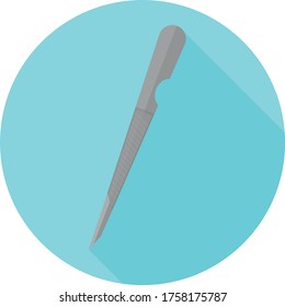 archivo de clavos diseño plano simple vector de fondo azul