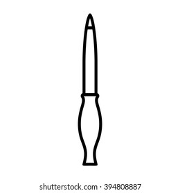 nail file thin line