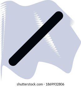 Nagelfeile, Vektorgrafik von Friseur, Salon, Maniküre, Maniküre, schwarze Nagelfeile auf einem Set, einzeln auf weißem Hintergrund