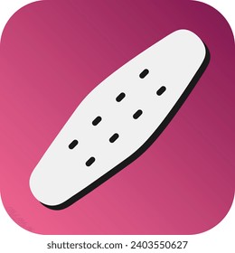 Nail File Vector Glyph Gradient Background Icon For Personal And Commercial Use.
