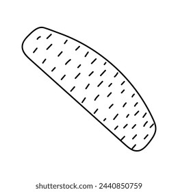 Nail file. Ilustración vectorial en estilo doodle. Aislado sobre fondo blanco.