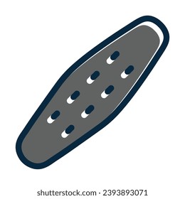 Nail File Vector Thick Line Filled Dark Colors Icons For Personal And Commercial Use.
