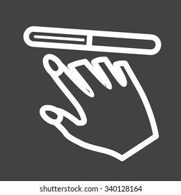 Nail, filer, clean icon vector image. Can also be used for makeup and accessories. Suitable for web apps, mobile apps and print media.