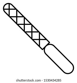 Nail Filer Concept, Cuticle Vector Icon Design