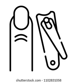 Nail filing icon