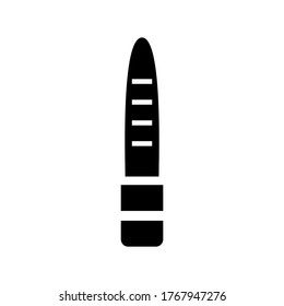 Icono de archivo de Nail o logotipo símbolo de signo aislado ilustración vectorial - iconos vectoriales de estilo negro de alta calidad
