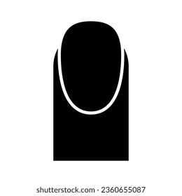 Vector de icono del dedo de las uñas en el diseño de moda
