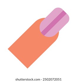 Nail Flat Icon Design For Personal nad Commercial Use