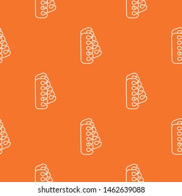 Nail foot tool separator pattern vector orange for any web design best