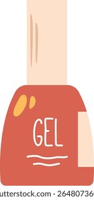 Nagel Gel Flasche Vektorgrafik