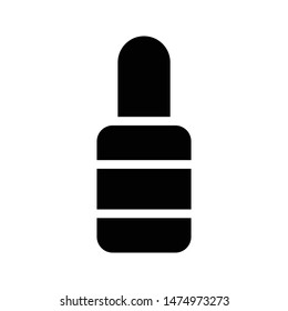 nail glyph flat vector icon