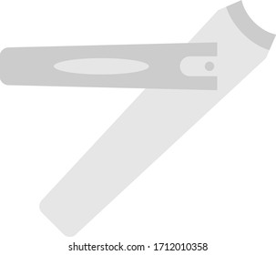 Icono de color del vector de herramienta de cultivo de uñas, Concepto de acristalador de uñas de estilo de palanca compuesta, equipo de higiene personal sobre fondo blanco,