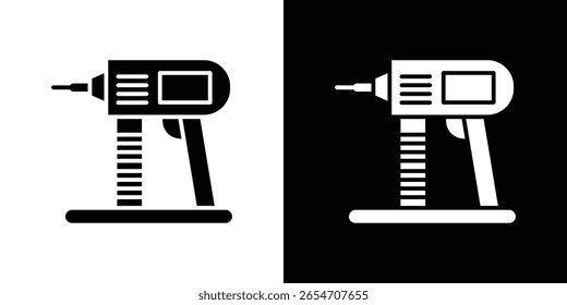 Nail gun icon of a flat style vector