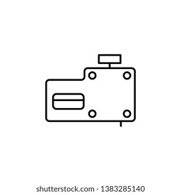 nail gun icon. Simple thin line, outline vector of Construction tools icons for UI and UX, website or mobile application