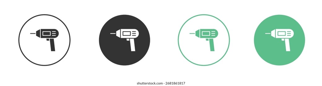 Icono de pistola de clavos para su Sitio web, móvil, presentación y diseños de logotipos.