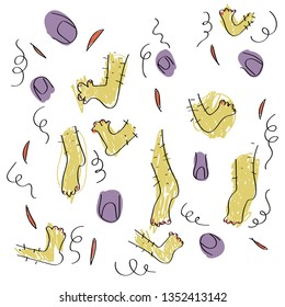 nail and hair pattern