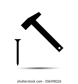 nail and hammer icon