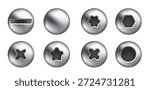 NAIL HEAD REALISTIC VECTOR illustration